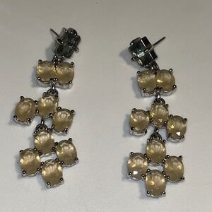 Kate Spade Hancock Chandelier Earrings – Opal and Grey Smoke